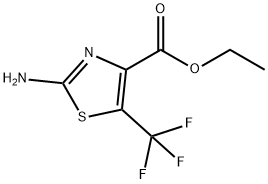 4-Thiazolecarboxylic acid, 2-amino-5-(trifluoromethyl)-, ethyl ester Structure