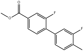 [1,1'-Biphenyl]-4-carboxylic acid, 2,3'-difluoro-4'-methyl-, methyl ester Structure