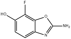 6-Benzoxazolol, 2-amino-7-fluoro- Structure