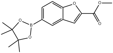 Methyl 5-(tetramethyl-1,3,2-dioxaborolan-2-yl)-1-benzofuran-2-carboxylate Structure