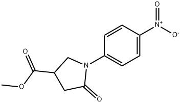 Methyl 1-(4-nitrophenyl)-5-oxopyrrolidine-3-carboxylate Structure