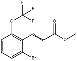 2-Propenoic acid, 3-[2-bromo-6-(trifluoromethoxy)phenyl]-, methyl ester 结构式