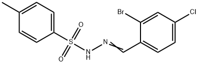 N'-(2-溴-4-氯苯亚基)-4-甲基苯磺酰肼 结构式