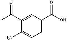 Benzoic acid, 3-acetyl-4-amino- 化学構造式