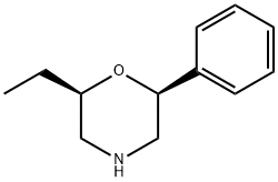 Morpholine, 2-ethyl-6-phenyl-, (2R,6S)- Structure