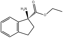 (S)-Ethyl 1-amino-2,3-dihydro-1H-indene-1-carboxylate Struktur