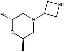 Morpholine,4-(3-azetidinyl)-2,6-dimethyl-,(2R,6R)- Structure
