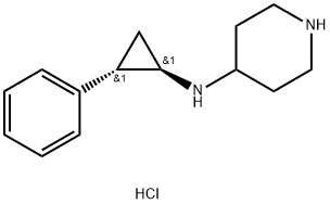 N-((1R,2S)-2-苯基环丙基)哌啶-4-胺二盐酸盐,1821798-25-7,结构式