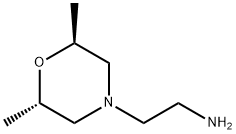 4-Morpholineethanamine, 2,6-dimethyl-,(2S,6S)- Structure