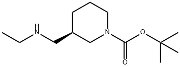 (R)-tert-butyl 3-((ethylamino)methyl)piperidine-1-carboxylate Structure