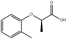 Propanoic acid, 2-(2-methylphenoxy)-, (2R)- Structure