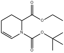 1,2(2H)-Pyridinedicarboxylic acid, 3,4-dihydro-, 1-(1,1-dimethylethyl) 2-ethyl ester Struktur