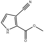 1H-Pyrrole-2-carboxylic acid, 3-cyano-, methyl ester,1822779-99-6,结构式