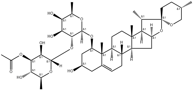 リリオプロリオシドB 化学構造式