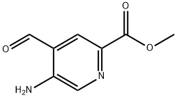 methyl 5-amino-4-formyl-pyridine-2-carboxylate Structure