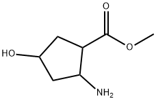 Cyclopentanecarboxylic acid, 2-amino-4-hydroxy-, methyl ester,1823098-15-2,结构式