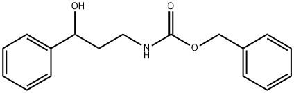 Carbamic acid, N-(3-hydroxy-3-phenylpropyl)-, phenylmethyl ester Structure