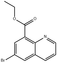 8-Quinolinecarboxylic acid, 6-bromo-, ethyl ester 结构式