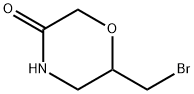 3-Morpholinone, 6-(bromomethyl)- Structure