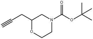 4-吗啉羧酸,2-(2-丙炔-1-基)-1,1-二甲基乙酯 结构式