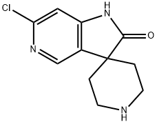 Spiro[piperidine-4,3′-[3H]pyrrolo[3,2-c]pyridin]-2′(1′H)-one, 6′-chloro- Select Substance 33 Struktur