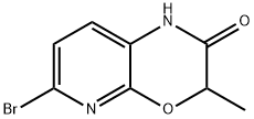 1H-Pyrido[2,3-b][1,4]oxazin-2(3H)-one, 6-bromo-3-methyl- Struktur