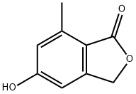1(3H)-Isobenzofuranone, 5-hydroxy-7-methyl- 化学構造式