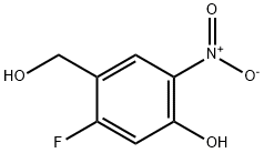 Benzenemethanol, 2-fluoro-4-hydroxy-5-nitro- Struktur