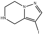Pyrazolo[1,5-a]pyrazine, 4,5,6,7-tetrahydro-3-iodo- 化学構造式