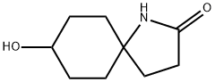 1-Azaspiro[4.5]decan-2-one, 8-hydroxy- Structure