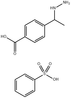4-(1-hydrazinylethyl)benzoic acid coMpound with benzenesulfonic acid (1:1),1823476-59-0,结构式
