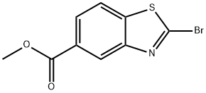 5-Benzothiazolecarboxylic acid, 2-bromo-, methyl ester Struktur