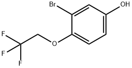 3-溴-4-(2,2,2-三氟乙氧基)-苯酚,1823590-69-7,结构式