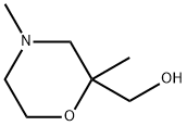 2-Morpholinemethanol, 2,4-dimethyl- Struktur