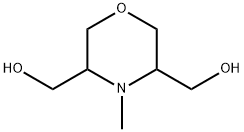 3,5-Morpholinedimethanol, 4-methyl- Structure