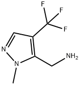 1H-Pyrazole-5-methanamine, 1-methyl-4-(trifluoromethyl)- Struktur