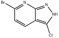 2H-Pyrazolo[3,4-b]pyridine, 6-bromo-3-chloro- Struktur