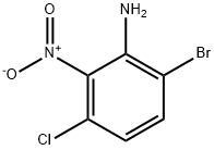 Benzenamine, 6-bromo-3-chloro-2-nitro- Structure