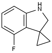 4-FLUOROSPIRO[CYCLOPROPANE-1,3-INDOLINE],1823904-39-7,结构式