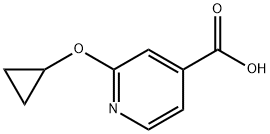 4-Pyridinecarboxylic acid, 2-(cyclopropyloxy)- 化学構造式