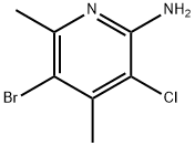 2-Pyridinamine, 5-bromo-3-chloro-4,6-dimethyl- Structure