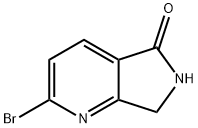 2-Bromo-6,7-dihydro-pyrrolo[3,4-b]pyridin-5-one Struktur