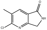 2-Chloro-3-methyl-6,7-dihydro-5H-pyrrolo[3,4-b]pyridin-5-one Struktur