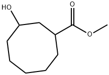 3-Hydroxy-cyclooctanecarboxylic acid methyl ester Structure