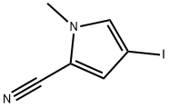 4-iodo-1-methyl-1H-pyrrole-2-carbonitrile Structure