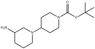 [1,4'-Bipiperidine]-1'-carboxylic acid, 3-amino-, 1,1-dimethylethyl ester Structure