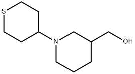 3-Piperidinemethanol, 1-(tetrahydro-2H-thiopyran-4-yl)- Struktur