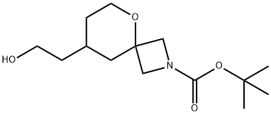 Tert-Butyl 8-(2-Hydroxyethyl)-5-Oxa-2-Azaspiro[3.5]Nonane-2-Carboxylate(WX101825) Structure