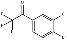 Ethanone, 1-(4-bromo-3-chlorophenyl)-2,2,2-trifluoro- Structure