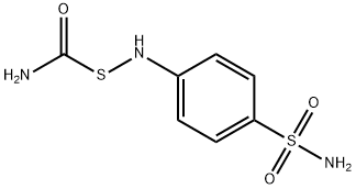 4-(1-Mercaptoureido)benzenesulfonamide Struktur